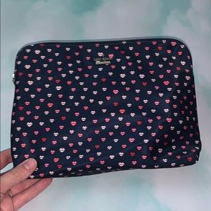 KATE SPADE NAVY W PINK LIPS MAKEUP BAG